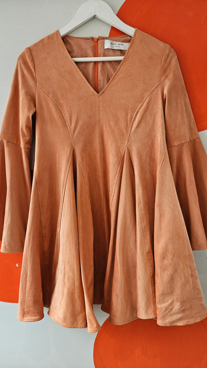 Rose Mlml Suede Mini Dress