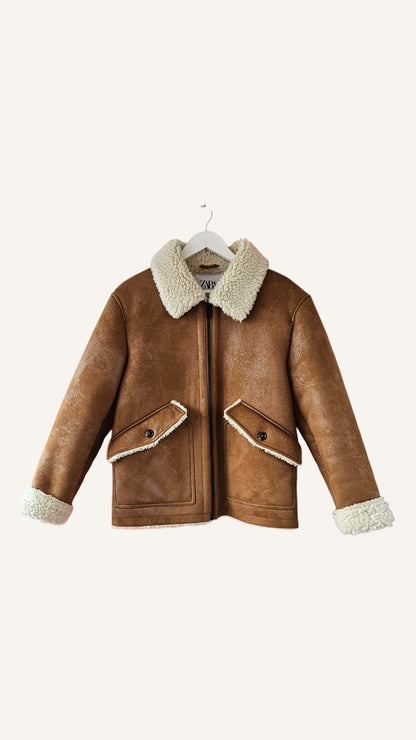 Faux Shearling Zara Fleece Bomber