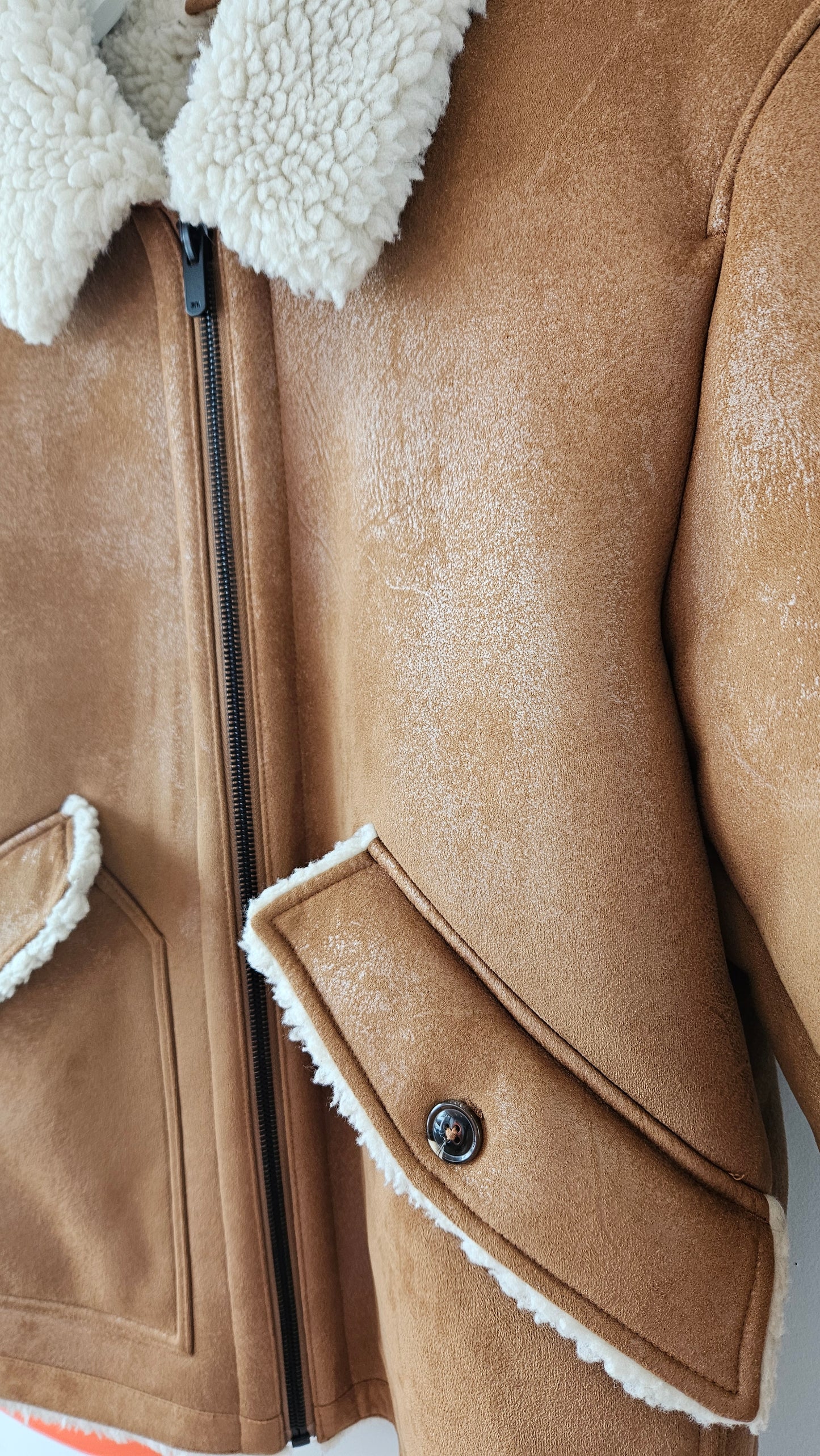 Faux Shearling Zara Fleece Bomber