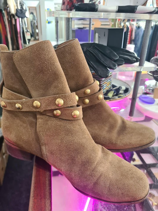 See by Chloe Brown Suede Chelsea Boots